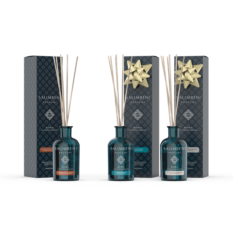 Bosques Antiguos Salimbeni 100 ml + Flores en Riviera 100 ml de PRUEBA GRATUITA + Seda y Musgo Blanco 100 ml de PRUEBA GRATUITA
