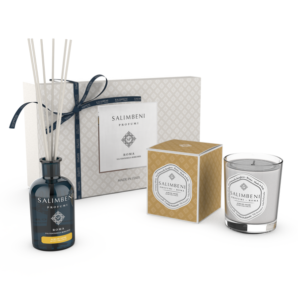 Confección Regalo A TU ELECCIÓN (Difusor de Varillas 250 ml + Vela Aromática 190gr de la misma fragancia)