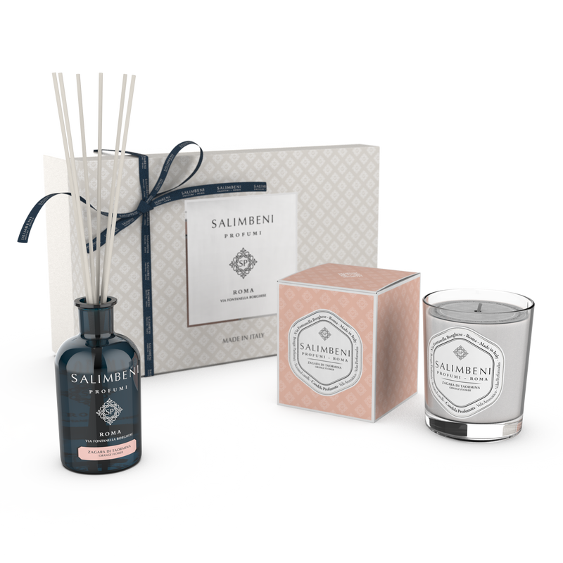 Confección Regalo A TU ELECCIÓN (Difusor de Varillas 250 ml + Vela Aromática 190gr de la misma fragancia)