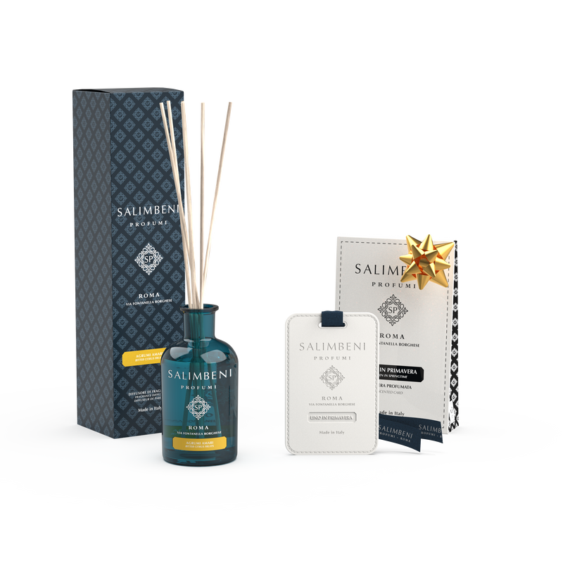 Difusor de Varillas 100 ml A TU ELECCIÓN + Tarjetas perfumadas para el Armario (3pz) - Lino en Primavera de PRUEBA GRATUITA