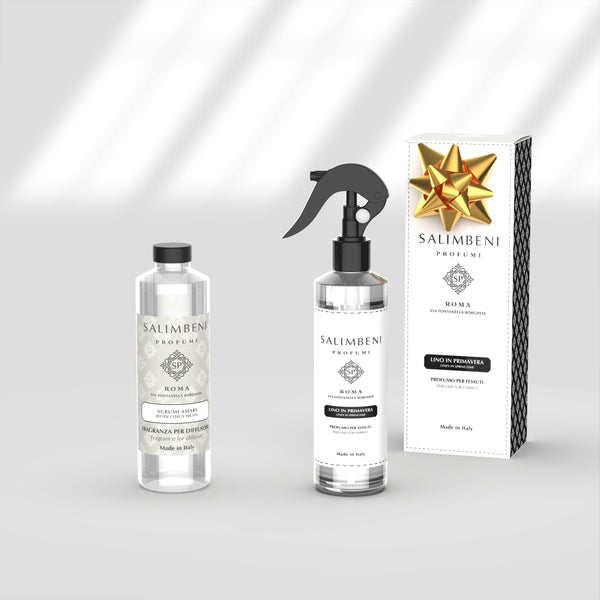Recarga de Ambiente 250 ml A TU ELECCIÓN + Perfume Spray para Tejidos Lino en Primavera de PRUEBA GRATUITA