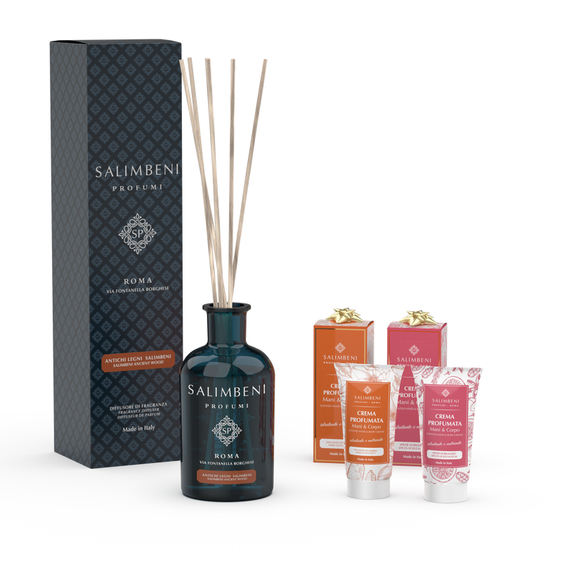 Bosques Antiguos Salimbeni 250ml + Dos Cremas Perfumadas de 50ml (fragancia a tu elección) de PRUEBA GRATUITA