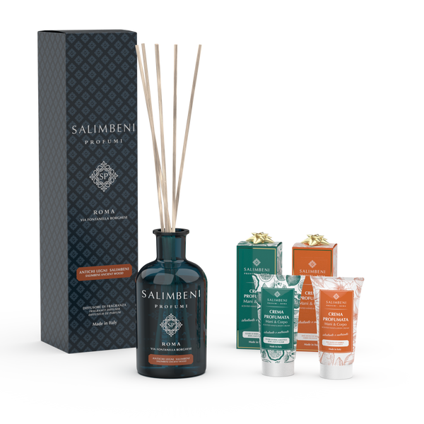 Bosques Antiguos Salimbeni 250ml + Dos Cremas Perfumadas de 50ml (fragancia a tu elección) de PRUEBA GRATUITA