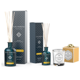 Difusor de Varillas de 250 ml (fragancia a tu elección) + Difusor de Varillas de 100ml (en la misma fragancia)+ Vela Aromática 190gr de PRUEBA GRATUITA (en la misma fragancia)