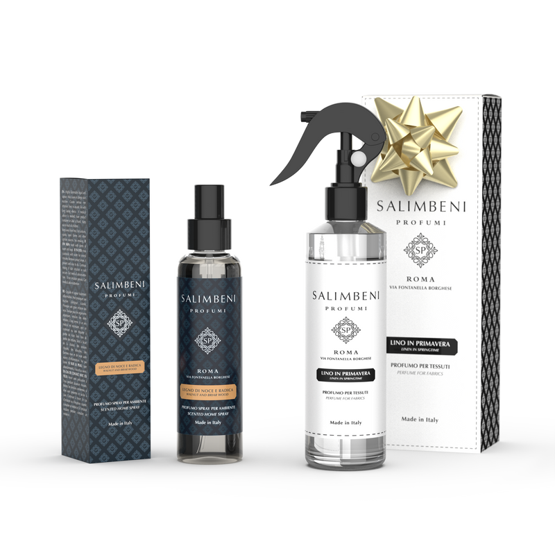 Ambientador en Spray 150 ml A TU ELECCIÓN + Spray de tejidos 250 ml - Lino en Primavera de PRUEBA GRATUITA