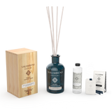 Difusor de Varillas 1000 ml A TU ELECCIÓN + Recarga de 250ml de la misma fragancia que el Difusor + Tarjetas Perfumadas para Armarios (3 uds)