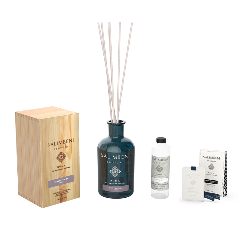 Difusor de Varillas 1000 ml A TU ELECCIÓN + Recarga de 250ml de la misma fragancia que el Difusor + Tarjetas Perfumadas para Armarios (3 uds)