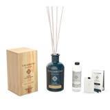 Difusor de Varillas 1000 ml A TU ELECCIÓN + Recarga de 250ml de la misma fragancia que el Difusor + Tarjetas Perfumadas para Armarios (3 uds)