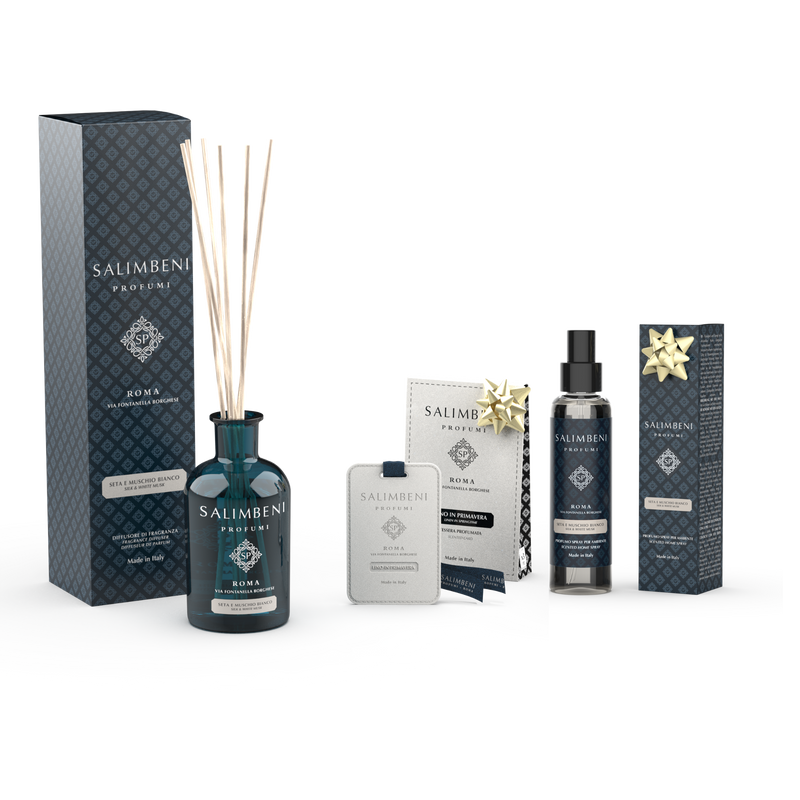 Difusor de Varillas de 250 ml A TU ELECCIÓN + Tarjetas Perfumadas para el Armario (3 uds) - Lino en Primavera de PRUEBA GRATUITA + Ambientador en Spray de 150 ml del mismo perfume que el Difusor de 250 ml