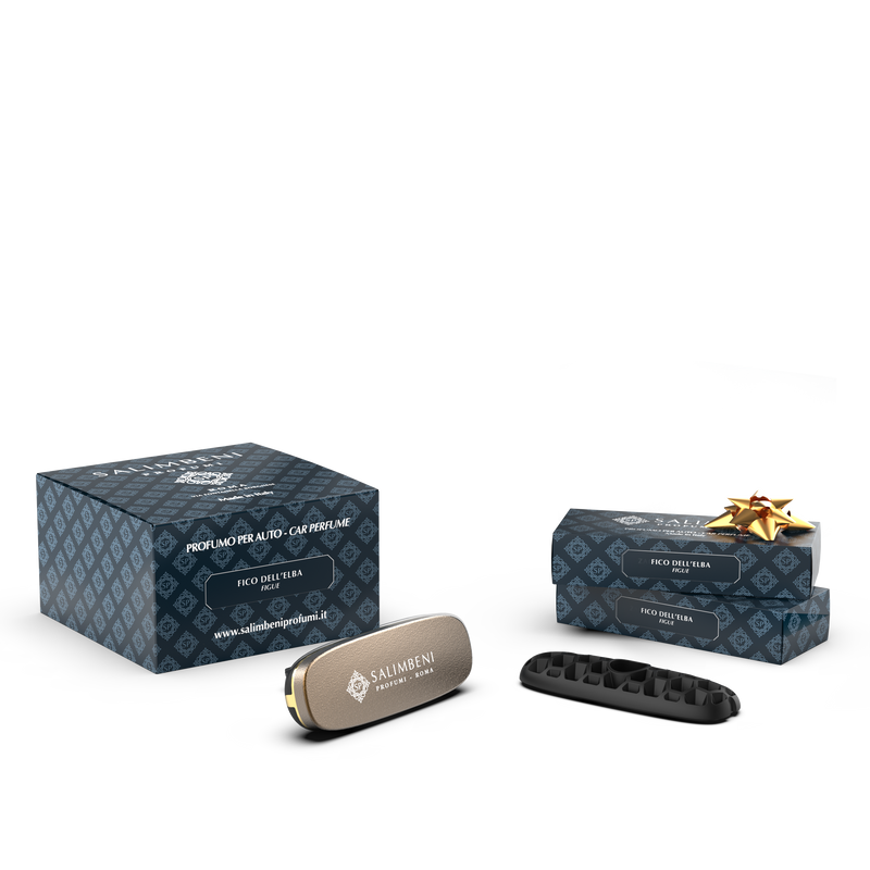 Difusor para coche acabado en bronce A TU ELECCIÓN + 2 recargas para coche de la misma fragrancia de PRUEBA GRATUITA