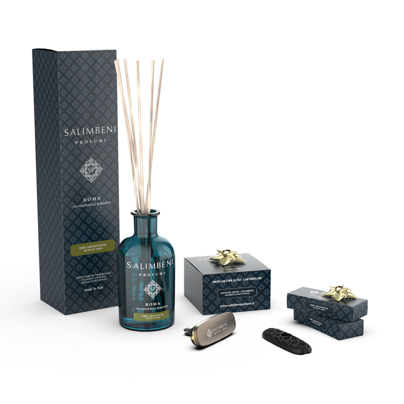 Hierbas Aromáticas 250ml + Difusor para Coche Bronce Bosques Antiguos de PRUEBA GRATUITA + 2 Recargas para Coche Hierbas Aromáticas de PRUEBA GRATUITA