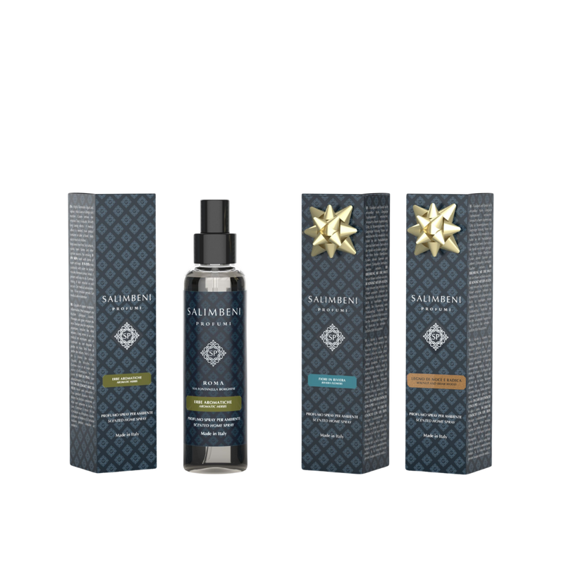 Ambientador en Spray 150ml Hierbas Aromáticas + Ambientador en Spray 150ml Flores en Riviera de PRUEBA GRATUITA + Ambientador en Spray 150ml Madera de Nogal y Brezo de PRUEBA GRATUITA