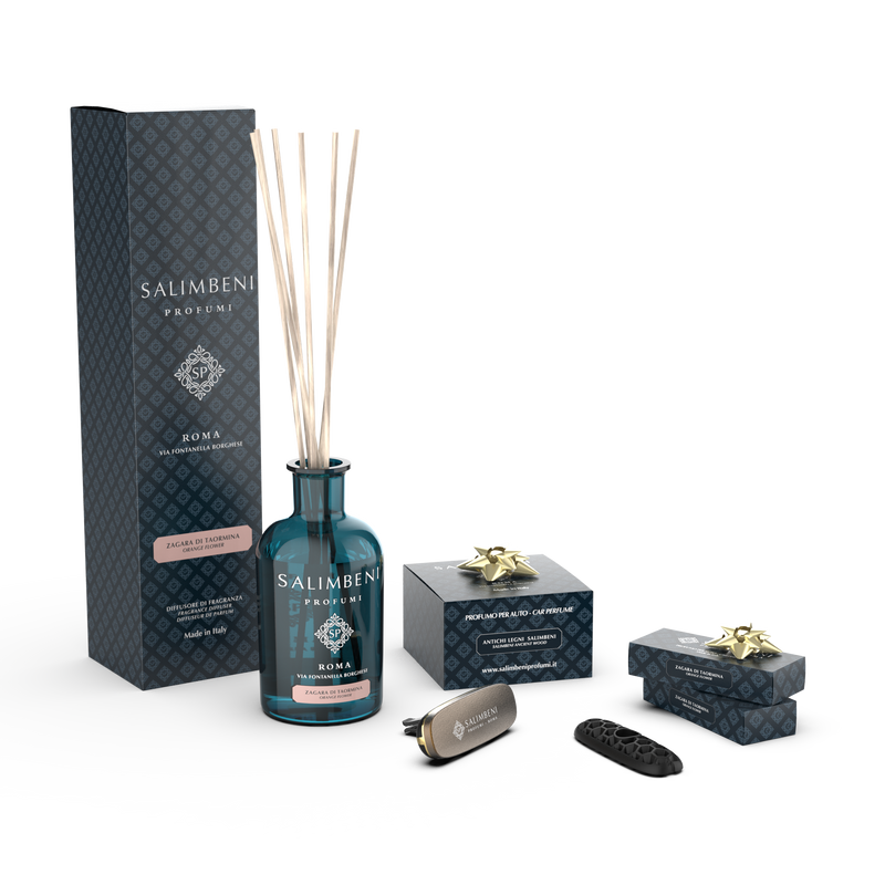 Azahar de Taormina 250ml + Difusor para Coche Bronce Bosques Antiguos de PRUEBA GRATUITA + 2 Recargas para Coche Azahar de Taormina de PRUEBA GRATUITA