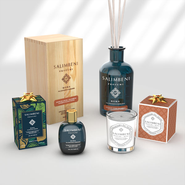Bosques Antiguos Salimbeni 1000 ml + Elixir de Bergamota 100 ml de PRUEBA GRATIS + Vela Aromática Bosques Antiguos de PRUEBA GRATIS