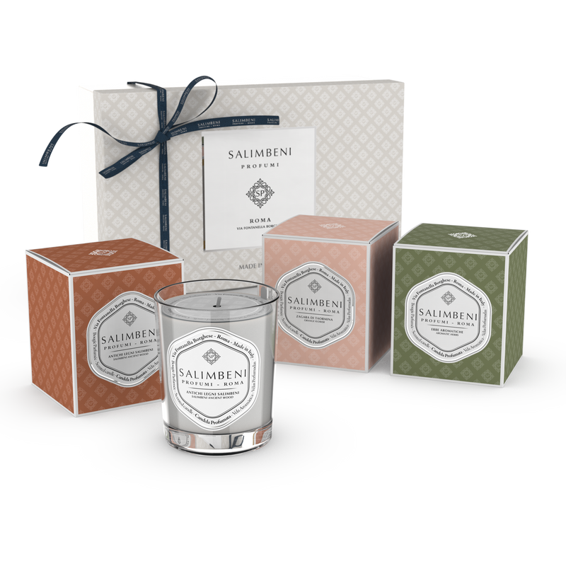 Confección Regalo 3 Velas Aromáticas de 190gr (FRAGANCIAS MIXTAS A TU ELECCIÓN)