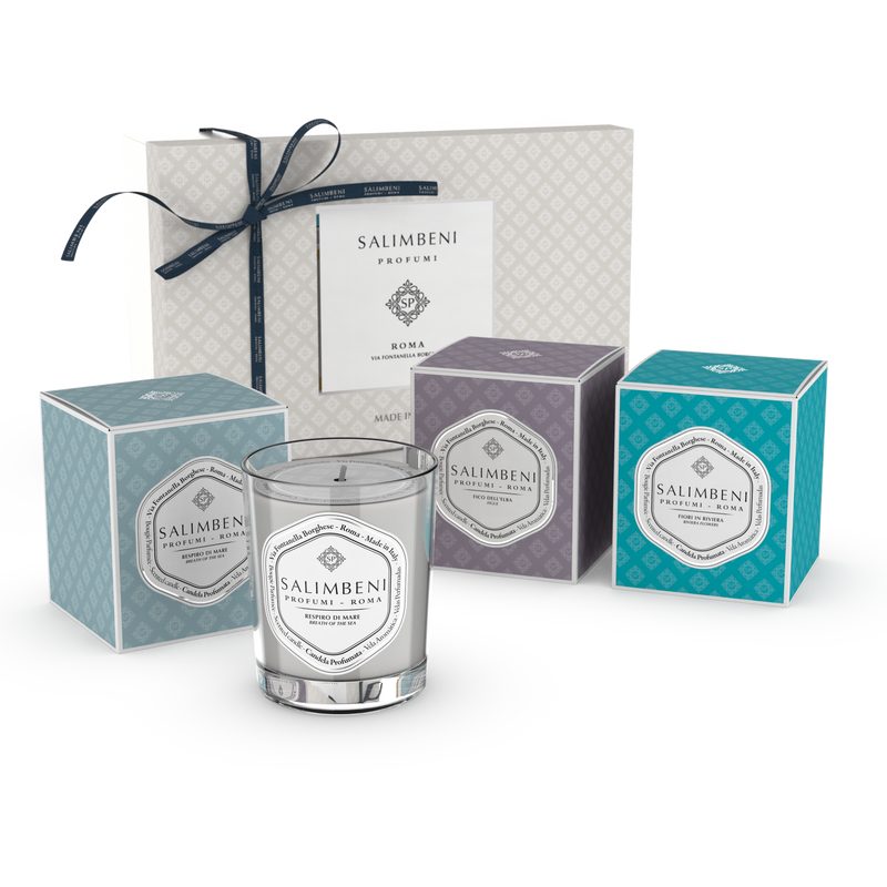 Confección Regalo 3 Velas Aromáticas de 190gr (FRAGANCIAS MIXTAS A TU ELECCIÓN)