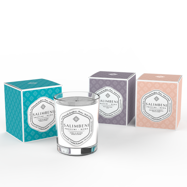 3 Velas Aromáticas 190 gr (Flores en Riviera + Higo de Elba + Azahar de Taormina)