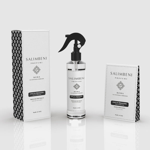 Spray para Tejidos + Tarjetas Perfumadas para Armarios (3pz) - Lino en Primavera