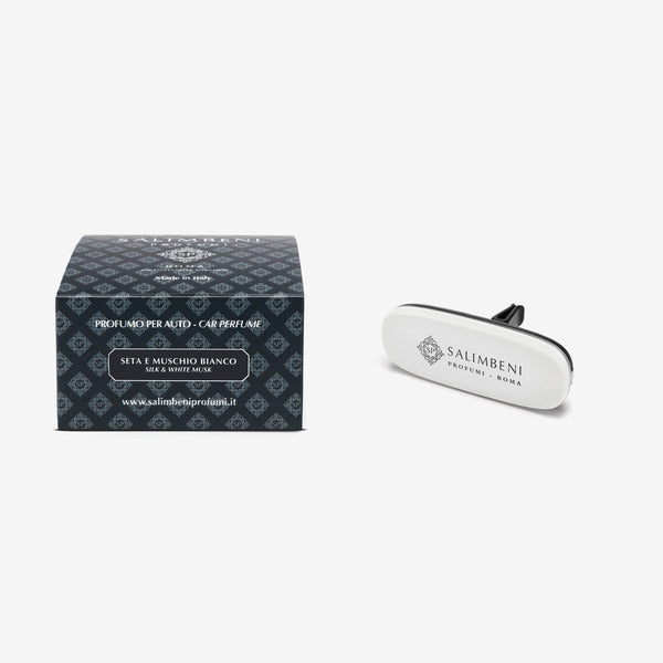 Difusor de coche blanco mate - Seda y Musgo Blanco