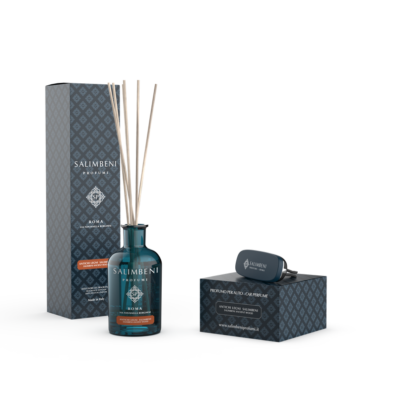 Bosques Antiguos Salimbeni 100 ml + Difusor para Coche Bosques Antiguos Salimbeni (soporte A ELECCIÓN)