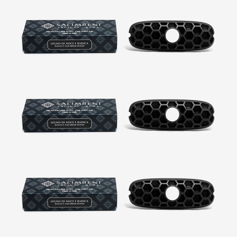 Recargas difusores de coche - MADERA DE NOGAL Y BREZO x3